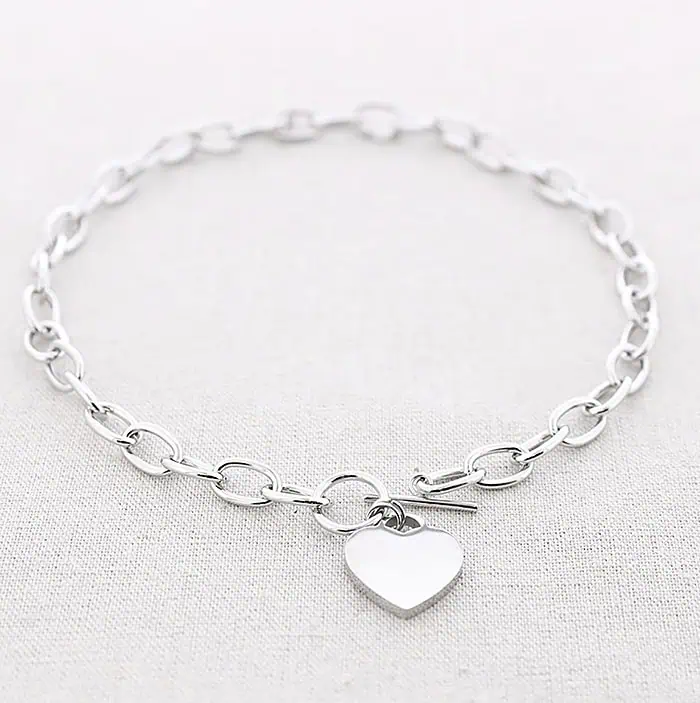 Gargantilla eslabones corazón