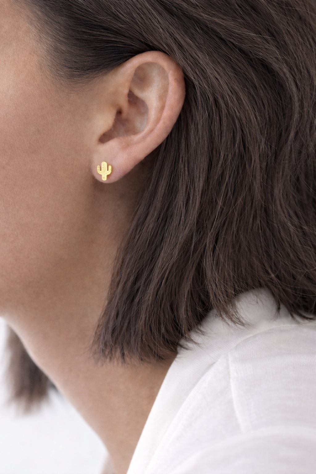 Pendientes presión cactus. Acero.